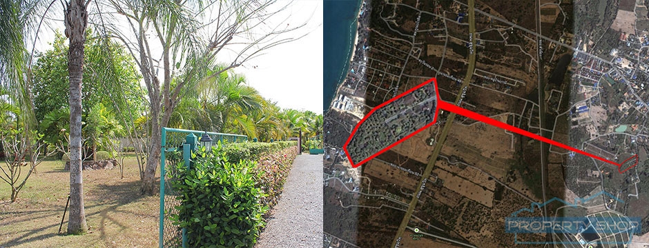 House with land for sale in Na Jomtien, Sattahip, Chonburi, Thailand. Located in Baan Nong Jub Tao. Land  For sale