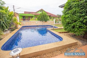 Pool Villa 3 Bedrooms For Sale, New Renovated, Near Market. - 3 Bedrooms House For Sale In Bang Saray, Na Jomtien