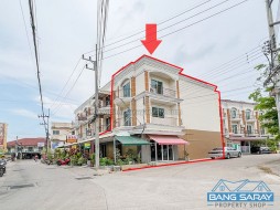 Corner Unit Shophouse For Sale In Bang Saray Beachside - 3 Bedrooms Commercial For Sale In Bang Saray, Na Jomtien