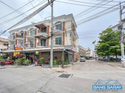 Corner Unit Shophouse For Sale In Bang Saray Beachside - 3 Bedrooms Commercial For Sale In Bang Saray, Na Jomtien