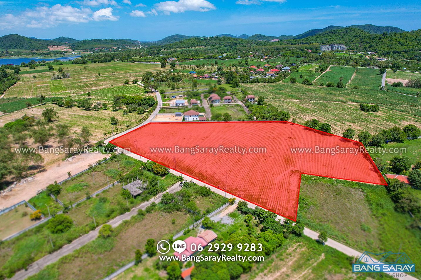 11 Rai of Land in Bang Saray for Sale Land  For sale