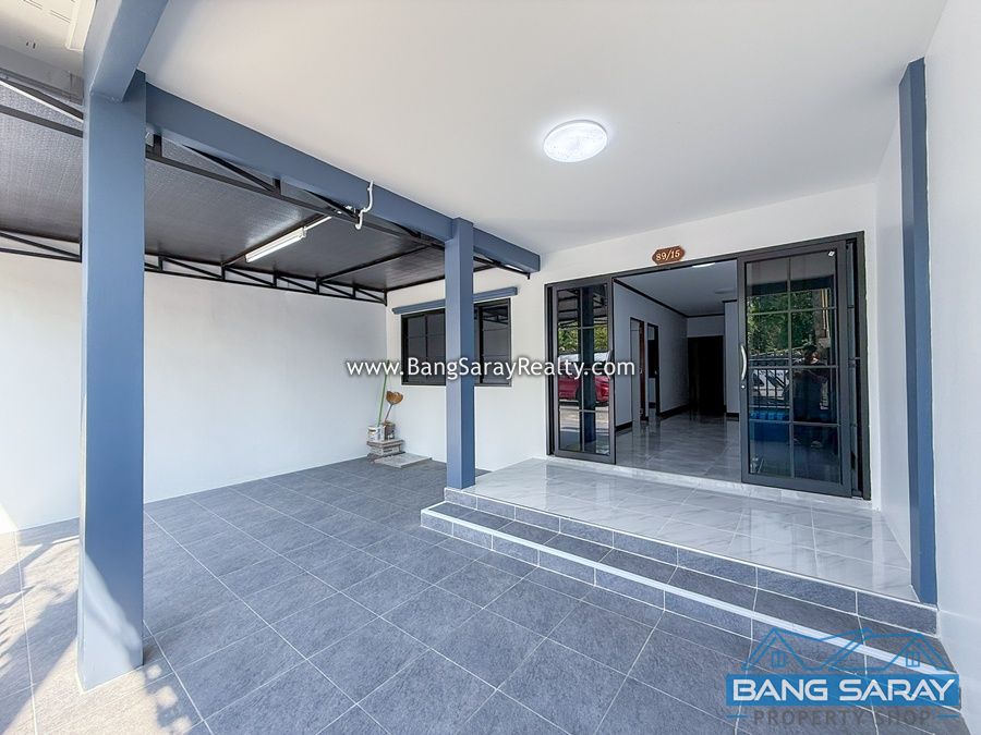 Newly Renovated Townhome in Bang Saray – Soi Nong Nooch House  For sale