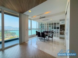 Luxury Beachfront Duplex – 180° Panoramic Sea View - 3 Bedrooms Condo For Sale In Bang Saray, Na Jomtien
