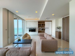Luxury Beachfront Duplex – 180° Panoramic Sea View - 3 Bedrooms Condo For Sale In Bang Saray, Na Jomtien