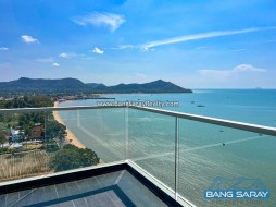 Del Mare Condo, Bang Saray Beachfront, Front-corner 180° Sea Views - 2 Bedrooms Condo For Sale In Bang Saray, Na Jomtien