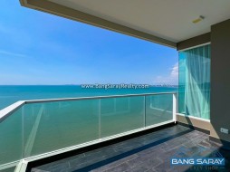 Del Mare Condo, Bang Saray Beachfront, Front-corner 180° Sea Views - 2 Bedrooms Condo For Sale In Bang Saray, Na Jomtien
