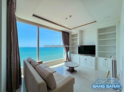Del Mare Condo, Bang Saray Beachfront, Front-corner 180° Sea Views - 2 Bedrooms Condo For Sale In Bang Saray, Na Jomtien