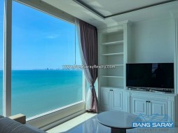 Del Mare Condo, Bang Saray Beachfront, Front-corner 180° Sea Views - 2 Bedrooms Condo For Sale In Bang Saray, Na Jomtien